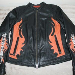 LADIES HARLEY LEATHER JACKET (97081-12VW)
